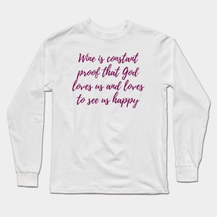 Wine Long Sleeve T-Shirt